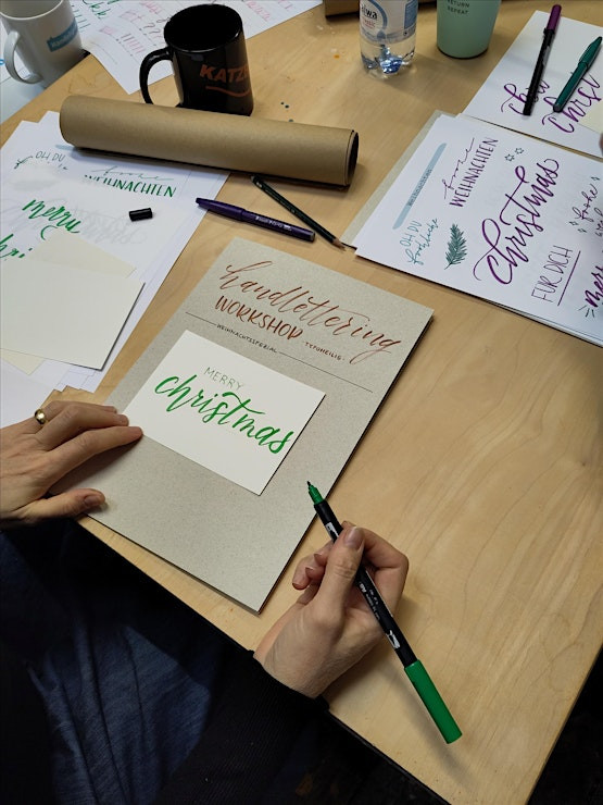 HANDLETTERING FÜR FAMILIEN: GESTALTE DEINE EIGENEN WEIHNACHTSKARTEN | AB 9 JAHREN