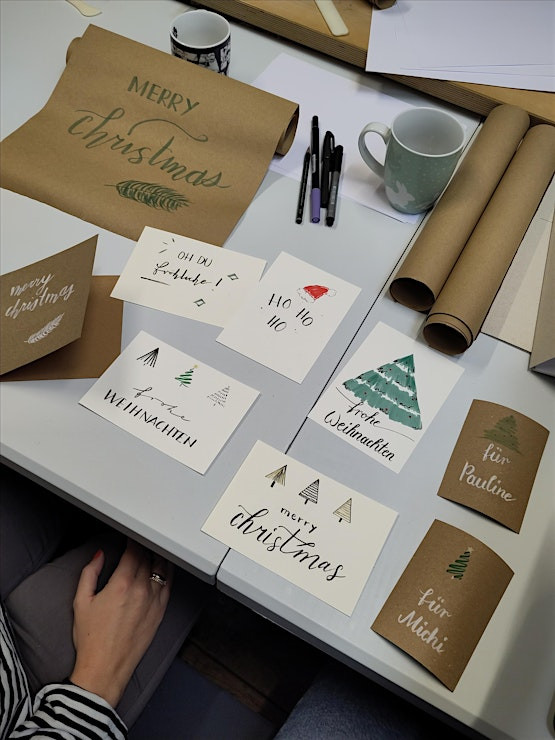 HANDLETTERING: GESTALTE DEINE EIGENEN WEIHNACHTSKARTEN | AB 10 JAHREN