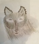 Kinderworkshop Zeichnen von Tieren im Kulturfenster Heidelberg - Beispiel Wolf
