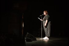 Abschluss-Show Jugend-Workshop Poetry Slam trifft Musik im Kulturfenster Heidelberg mit Carolin Göbel 