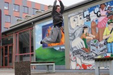Jugend-Workshop Parkour Intensiv im Kulturfenster Heidelberg; Ferienworkshop mit den "Flying Monkeys"