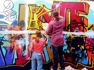 Jugendworkshop Graffiti für Einsteiger im Kulturfenster Heidelberg