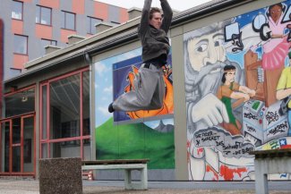 Jugend-Workshop Parkour Intensiv im Kulturfenster Heidelberg; Ferienworkshop mit den Flying Monkeys 